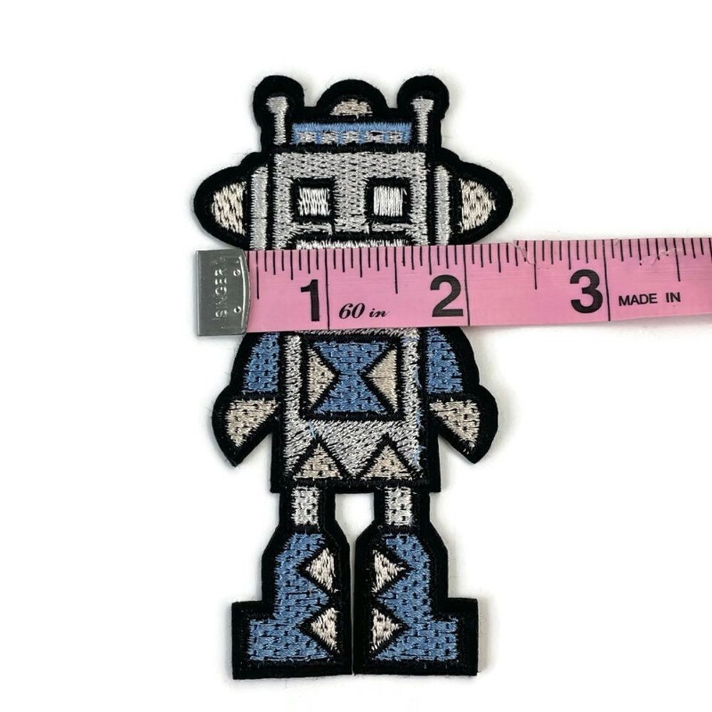 Robot Embroidered Patch - Picture 2 of 4